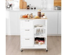 Lova Promotions Virtuvės sala, 67x37x83,5 cm, balta