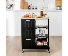 Lova Promotions Virtuvės sala, 67x37x83.5 cm, juoda