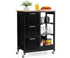 Lova Promotions Virtuvės sala, 67x37x83.5 cm, juoda