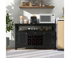 Promotions Virtuvės laikymo spintelė, 116x40x82 cm, juoda