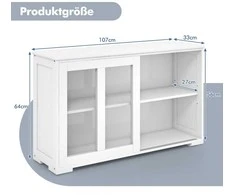 Promotions Virtuvės spintelė, 106,5x33x62,5 cm, balta