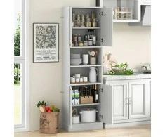Promotions Virtuvės sandėliavimo spintelė, 55.9x30.5x190.5 cm, balta