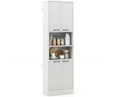Promotions Virtuvės sandėliavimo spintelė, 55.9x30.5x190.5 cm, balta
