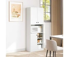 Promotions Virtuvės sandėliavimo spinta, 60x33x166 cm, balta