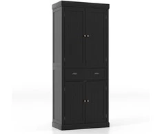Promotions Virtuvės sandėliavimo spintelė, 76x40x183 cm, juoda