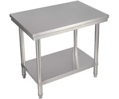 Promotions Virtuvės stalas, 92x61x90 cm, Nerūdijančio plieno