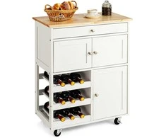 Promotions Virtuvės vežimėlis, 67,3x36,8x86,4 cm, Rudas