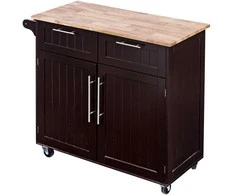 Promotions Virtuvės vežimėlis, 94x45,7x94 cm, baltas