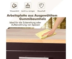 Promotions Virtuvės vežimėlis, 121.9x45.7x92.7 cm, Baltas