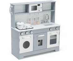 Promotions Vaikiška virtuvėlės žaidimų rinkinys, 78.7x30.5x88.9 cm, balta