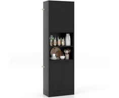 Promotions Virtuvės sandėliavimo spintelė, 55.9x30.5x190.5 cm, juoda