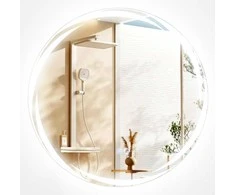 Promotions Vonios veidrodis, LED, 60x60 cm, sidabrinis