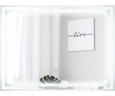 Promotions Vonios veidrodis, LED, 80x60 cm, sidabrinis