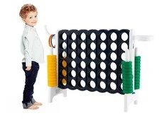 Promotions Milžiniškas Connect 4 žaidimas Jumbo, 84x33x79 cm, Pilka Balta
