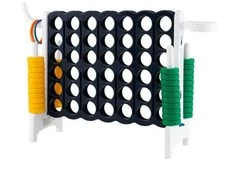 Promotions Milžiniškas Connect 4 žaidimas Jumbo, 84x33x79 cm, Pilka Balta
