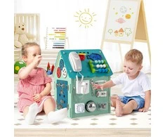 Promotions Montessori žaidimų namelis, 33x33x45 cm, mėlynas
