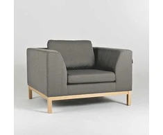 Customform Fotelis, Aplinkos Mediena, 98x110 cm, Pilkas