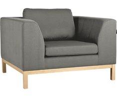 Customform Fotelis, Aplinkos Mediena, 98x110 cm, Pilkas