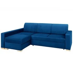 Customform Kampinė Sofa-Lova, STABLE L, 95x232 cm, Spanguolių Mėlyna