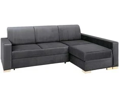 Customform Kampinė Sofa-Lovalaukė, STABLE R, 95x232 cm, Gelsvai Pilka