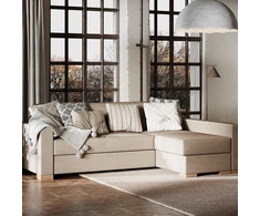 Customform Kampinė Sofa-Lovalaukė, STABLE R, 0.95x2.32 m, Bežinė