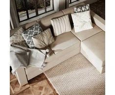 Customform Kampinė Sofa-Lovalaukė, STABLE R, 0.95x2.32 m, Bežinė