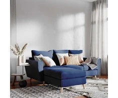 Customform Kampinė Sofa, LOVER L, 0.9x1.89 m, Rašalinis