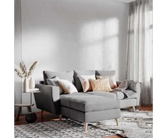 Customform Kampinė Sofa, LOVER L, 0.9x1.89 m, Pilka