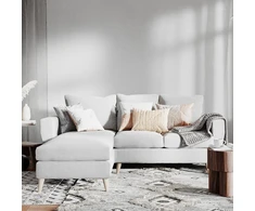 Customform Kampinė sofa, LOVER L, 0.9x1.89 m, Pilka