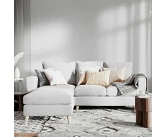 Customform Kampinė sofa, LOVER L, 0.9x1.89 m, Pilka