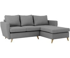 Customform Kampinė sofa, LOVER R, 0.9x1.89 m, Pilka