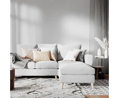 Customform Kampinė sofa, LOVER R, 0.9x1.89 m, Pilka