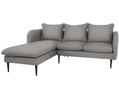 Customform Kampinė Sofa, POSH L Juodas, 89x210 cm, Pilka