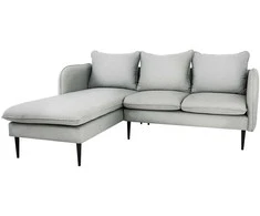 Customform Kampinė Sofa, POSH L Juodas, 89x210 cm, Pilka