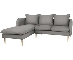 Customform Kampinė Sofa, POSH L WOOD, 89x210x90 cm, Pilka