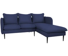 Customform Kampinė sofa, POSH P Juodas, 89x210 cm, Juoda