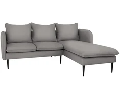 Customform Kampinė sofa, POSH P Juodas, 89x210x90 cm, Pilka