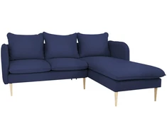 Customform Kampinė sofa, POSH P WOOD, 89x210 cm, Rašalinis