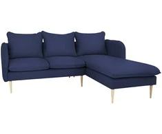 Customform Kampinė sofa, POSH P WOOD, 89x210 cm, Rašalinis