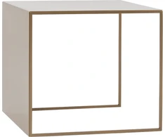 Customform Kavos stalas, 2WALL METAL 50, 0.5x0.5x0.45 m, Auksinis