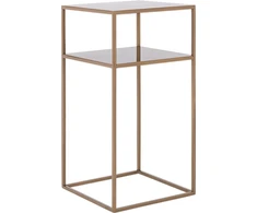 Customform Kavos Stalas, TENSIO 2 AUKŠTO METALAS 30, 0.3x0.3x0.6 m, Auksinis