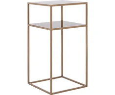 Customform Kavos Stalas, TENSIO 2 AUKŠTO METALAS 30, 0.3x0.3x0.6 m, Auksinis