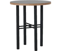 Customform Kavos stalas, WALT WOOD 80, 80x80x45 cm, Juoda