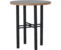 Customform Kavos stalas, WALT WOOD 80, 80x80x45 cm, Juoda