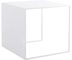 Customform Kavos staliukas, 2WALL METAL 50, 50x50x45 cm, Baltas