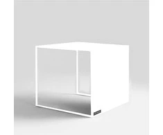 Customform Kavos staliukas, 2WALL METAL 50, 50x50x45 cm, Baltas