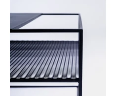 Customform Kavos staliukas, DARYL METAL 55, 0.55x0.55x0.55 m, Balta