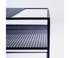 Customform Kavos staliukas, DARYL METAL 55, 0.55x0.55x0.55 m, Balta