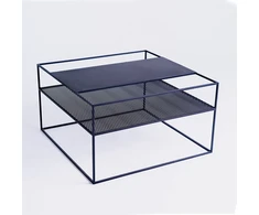Customform Kavos staliukas, DARYL METAL 60, 0.6x0.6x0.45 m, Juodas