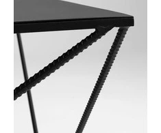 Customform Kavos staliukas, MEMO SOLID WOOD, 100x60 cm, Juoda